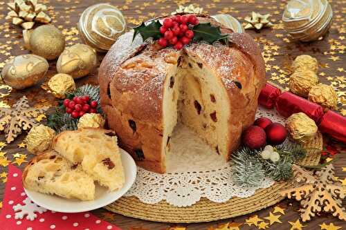 Recette Panettone italien aux fruits secs traditionnel pour Noël
