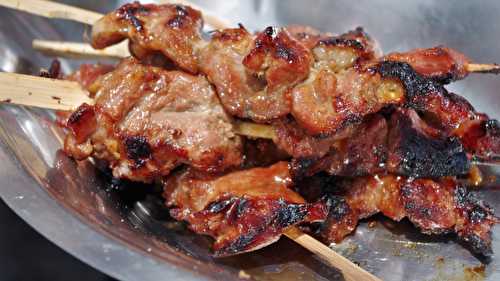 Brochettes de porc Moo Yang