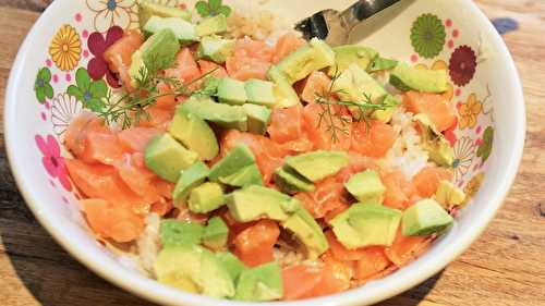 Chirashi avocat saumon