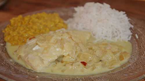 Curry de poisson au lait de coco