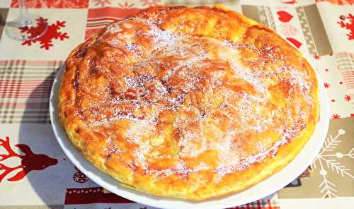 Galette frangipane aux pommes caramélisées