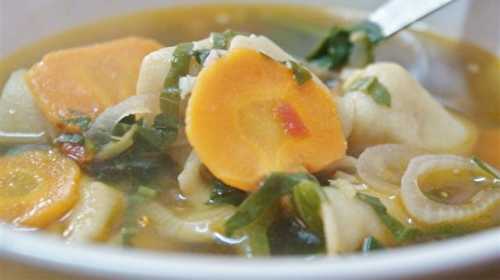 Mothup Soup ou soupe tibétaine aux raviolis