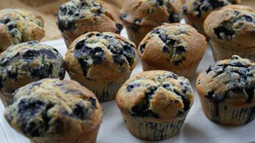 Muffins moelleux aux myrtilles