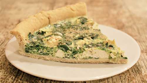 Quiche au tofu épinards et noisettes