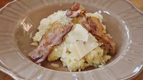 Risotto crémeux aux cèpes et pancetta grillée