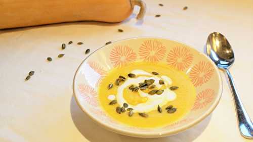 Soupe de courge au curcuma et gingembre