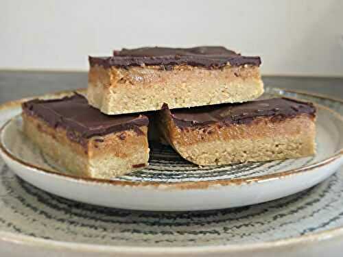 Barres vegan façon Twix sans gluten (sans cuisson)