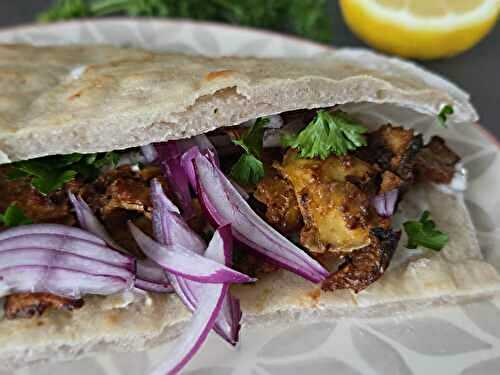 Kebab végétal au tofu croustillant