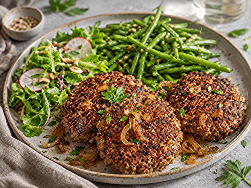 Steaks hachés à l'oignon sans gluten