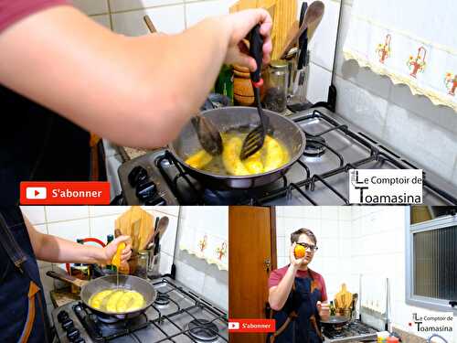 Banane Flambée à L'orange et tonka sans alcool - Chef Arnaud