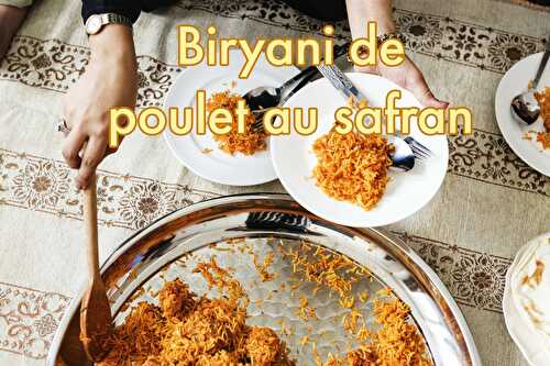 Biryani de poulet au safran d'Iran