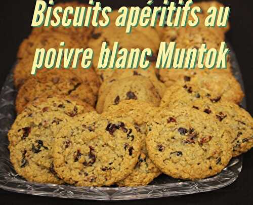 Biscuits apéritifs au poivre blanc Muntok