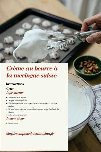 Crème au beurre à la meringue suisse - Blog du Comptoir de Toamasina
