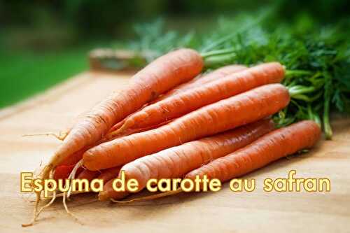 Espuma de carotte au Safran d'Iran - Blog du Comptoir de Toamasina