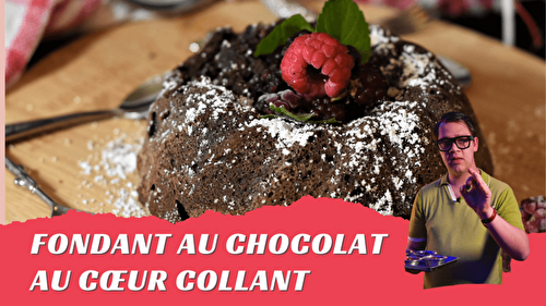 Fondant au chocolat aux épices cœur coulant - Recette