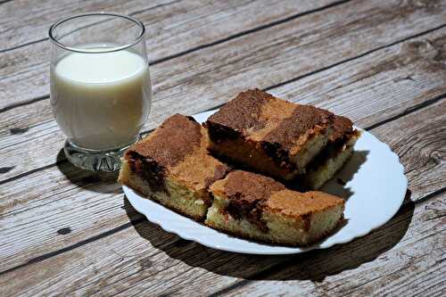 Gâteau zébré au chocolat