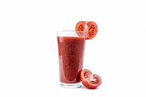 Jus de tomate, pastèque, gingembre