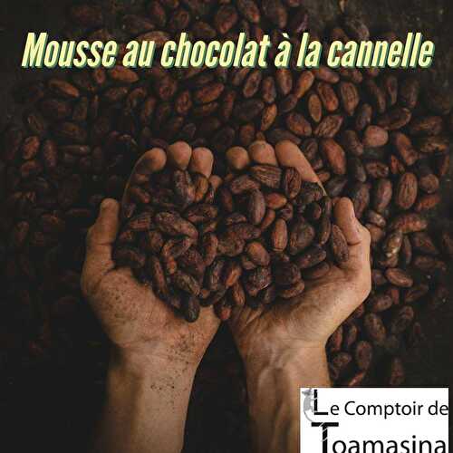 Mousse au chocolat à la cannelle - Blog du Comptoir de Toamasina