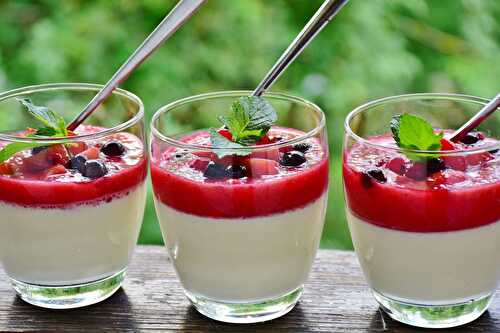 Panna cotta à l’açai