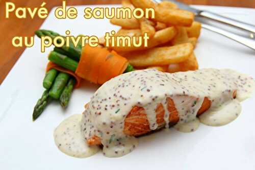 Pavé de saumon au poivre Timut au Barbecue