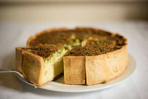 Quiche courgettes et thon au curry doux