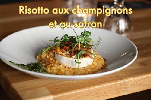 Risotto aux champignons et au safran d'Iran