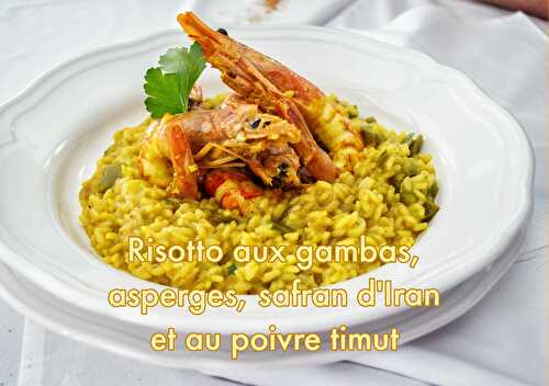 Risotto aux gambas - Safran Poivre Timut