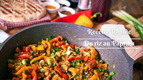 Recette du riz au Paprika et sauce yaourt