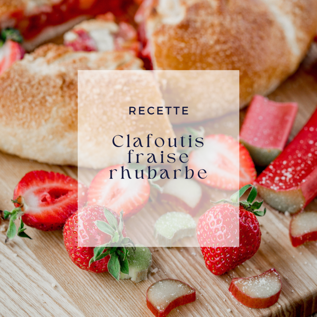 Recette du clafoutis fraise rhubarbe vanille