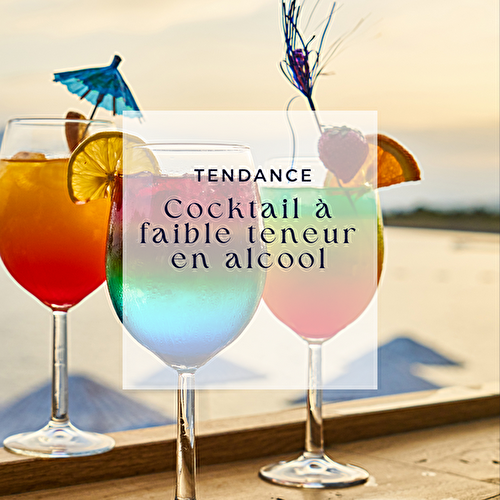 Cocktail à faible teneur en alcool