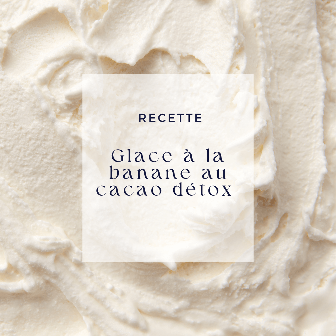 Glace à la banane au cacao détox