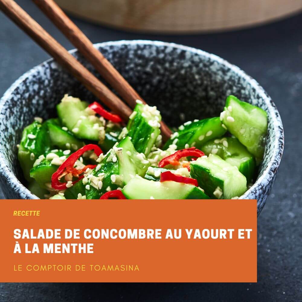 Salade de concombre au yaourt et à la menthe