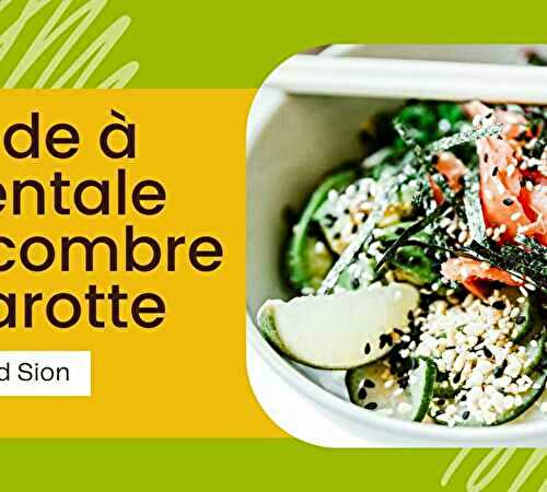 Salade à l'orientale concombre et carotte