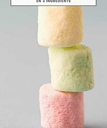 Marshmallows Zéro Sucre en 3 Ingrédients 