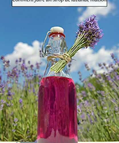 Comment faire un sirop de lavande maison