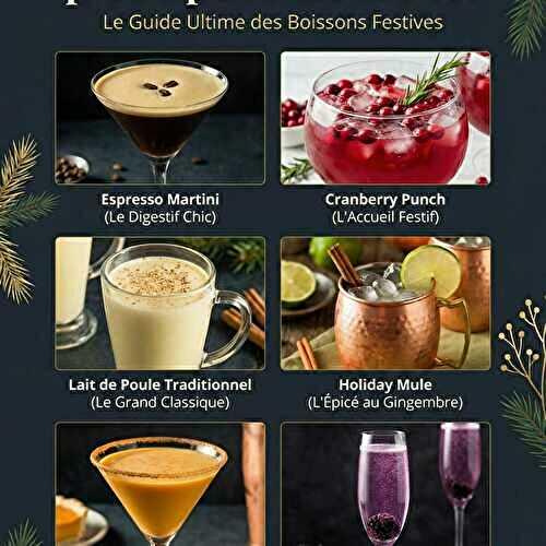 18 Cocktails de Noël Faciles à Faire pour Épater vos Invités