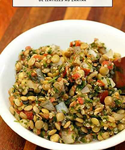 Comment faire un taboulé de lentilles au zaatar