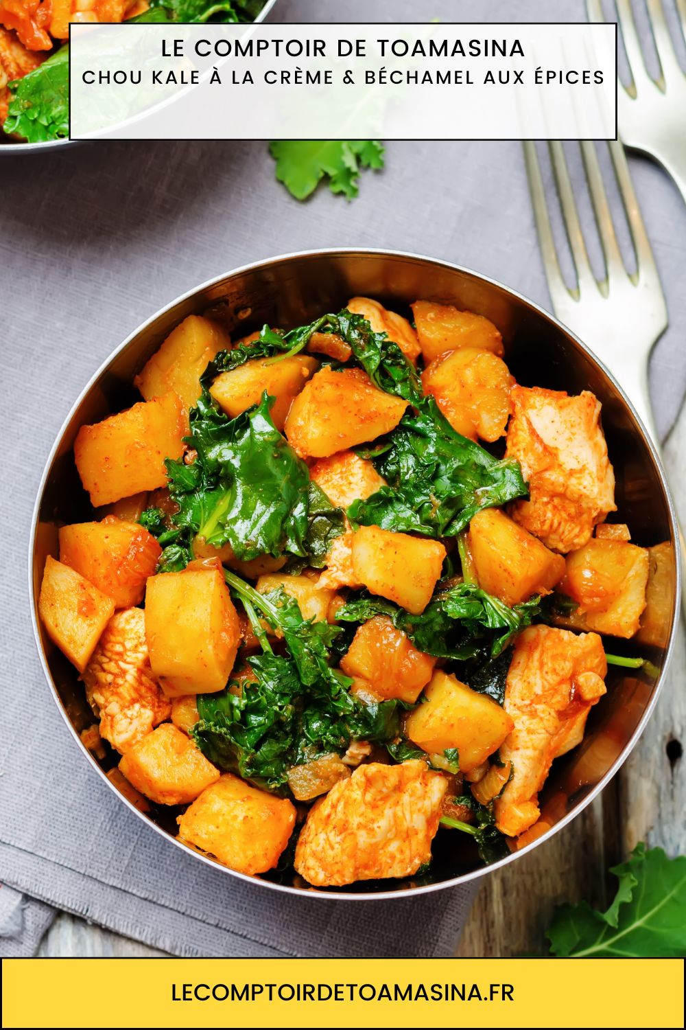 Chou Kale à la Crème & Béchamel aux Épices