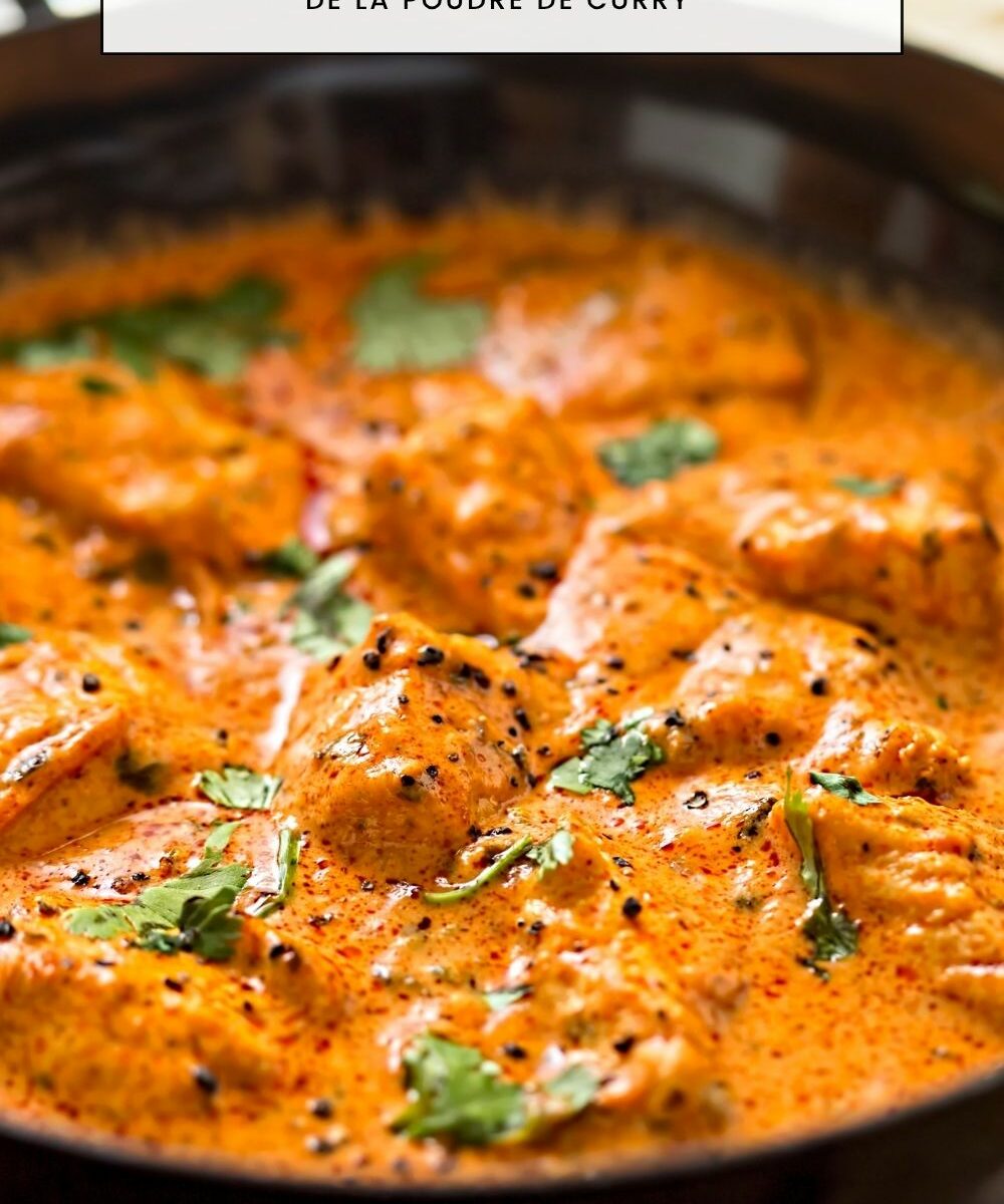Poulet au curry et lait de coco