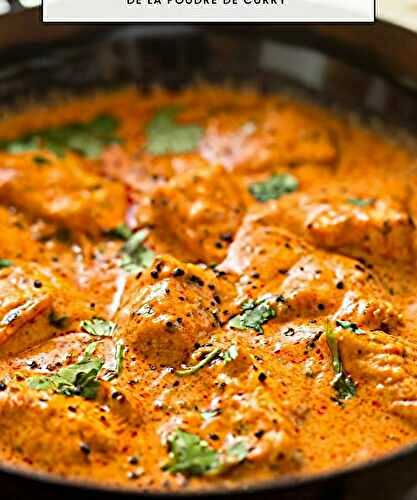 Poulet au curry et lait de coco