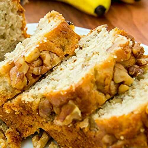 Banana bread moelleux à la vanille