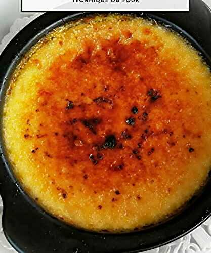 Crème brûlée à la vanille, caramélisée au four