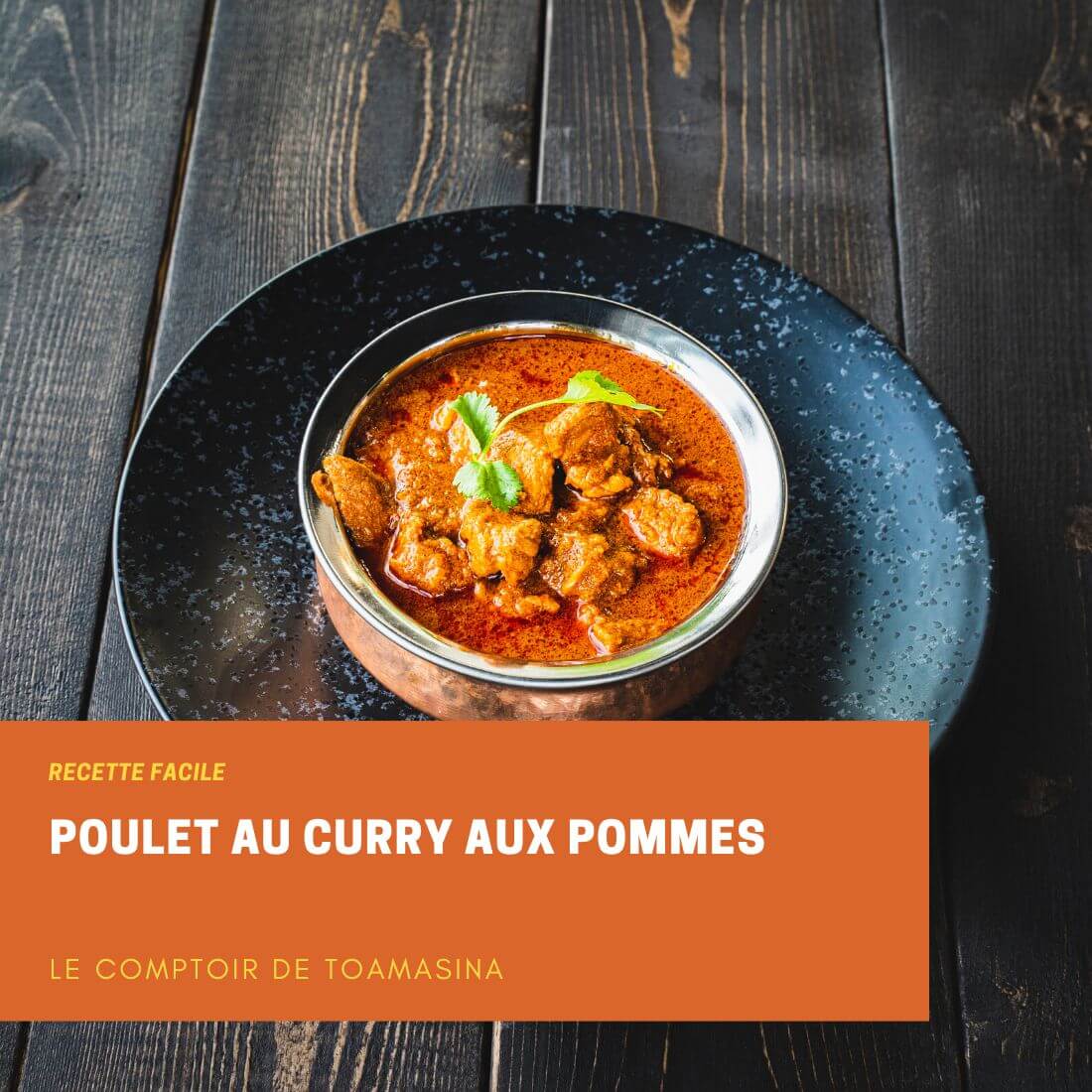 Poulet au curry aux pommes