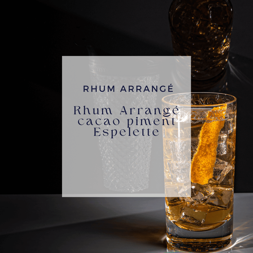 Rhum arrangé cacao piment d'Espelette
