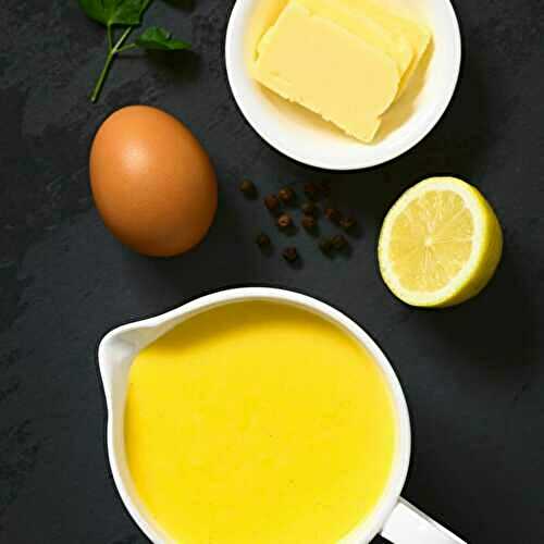 Sauce hollandaise maison au poivre blanc