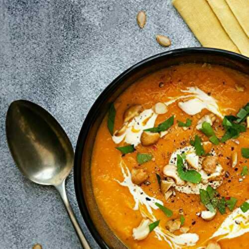 Velouté de potimarron à la vanille et au poivre sauvage
