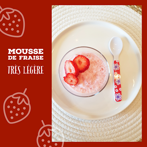 Mousse de fraise très légère