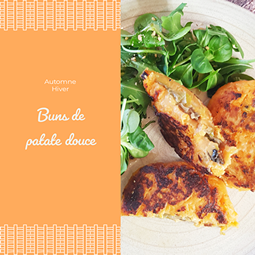 Buns de patate douce, poireaux, champignons et cheddar