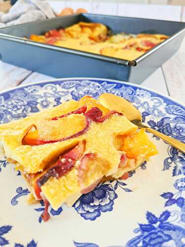 Clafoutis aux pêches