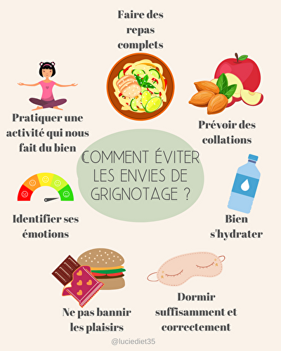 Mes astuces pour éviter le grignotage